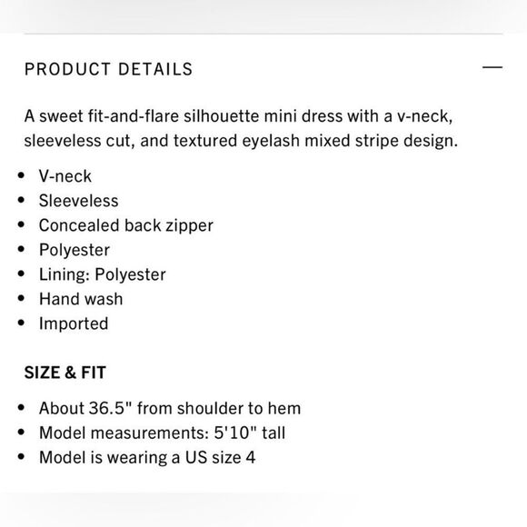 Rebecca Taylor Eyelash Mini Stripe‎ Sleeveless dress Size 2 Green NWT in packag - Picture 4 of 7